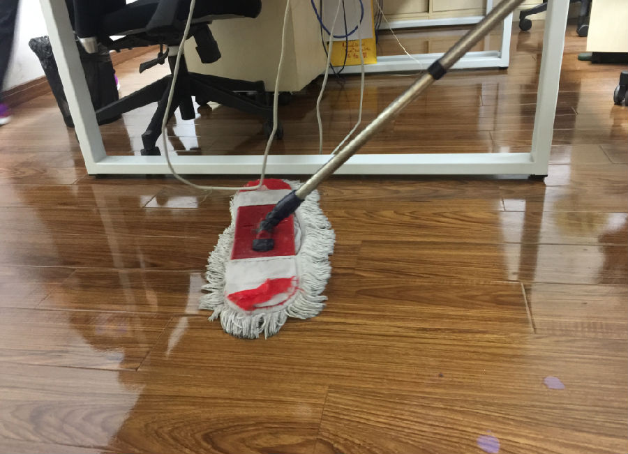 平定县木地板保洁案例